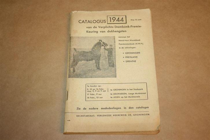 Catalogus Keuring Stamboek- Dekhengsten - 1944 !!, Boeken, Dieren en Huisdieren, Gelezen, Vogels, Ophalen of Verzenden