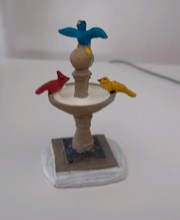 Lemax Village Birdbath, retired, Lemax figuur Kerstdorp beschikbaar voor biedingen