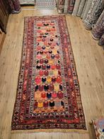 Vintage handgeknoopt oosters tapijt karabag 390x150, Info@SlatsAntiek.nl, 100 tot 150 cm, Perzisch, 200 cm of meer