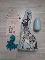 Babykamer accessoires mintgroen; vaas, vaantje kind, Ophalen of Verzenden, Gebruikt, Overige typen