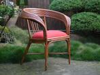 Unieke Vintage Riet Rotan Manou stoel stijl:Giovanni Travasa, Huis en Inrichting, Stoelen, Modern/Klassiek, Gebruikt, Riet of Rotan