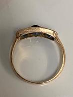 Art deco geel gouden ring 585, Verzenden, Goud, Ring