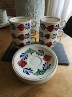 boerenbont koffiekopjes, Huis en Inrichting, Keuken | Servies, Ophalen, Gebruikt, Kop(pen) en/of Schotel(s), Aardewerk