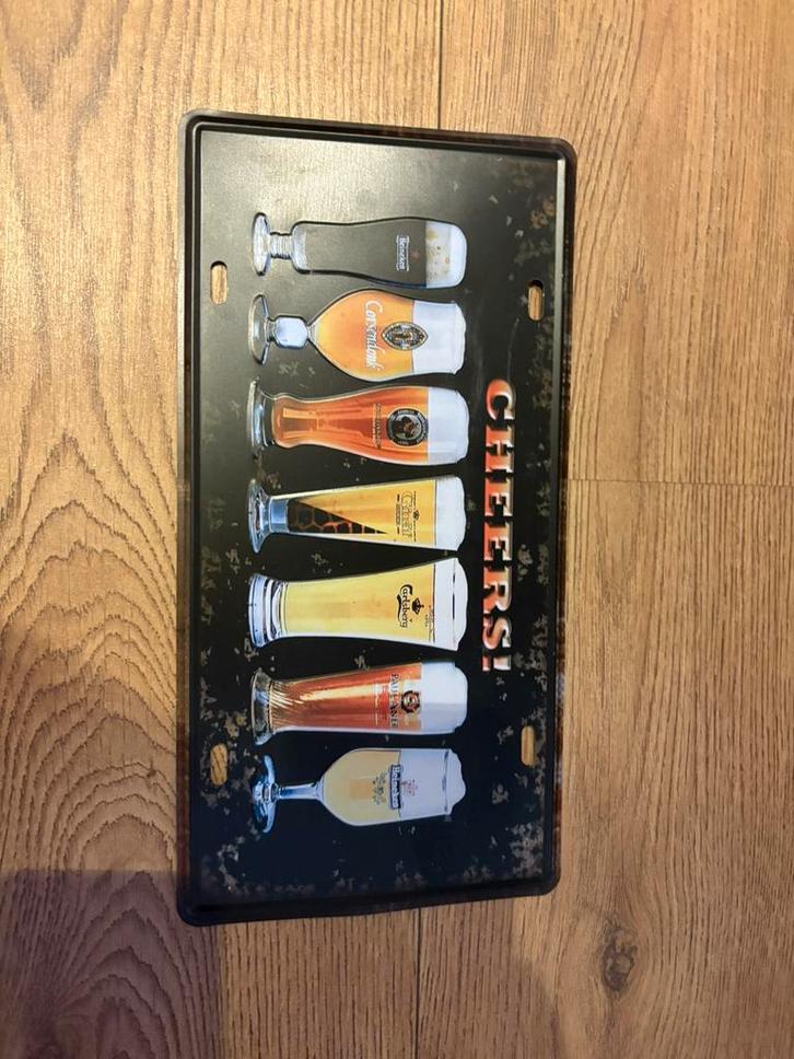 Cheers” Bord – Sfeervolle decoratie voor bar, keuken, Antiek en Kunst, Antiek | Wandborden en Tegels, Ophalen