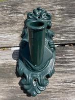 Brocante oude vlaggenstokhouder groen - gietijzer ?, Ophalen of Verzenden
