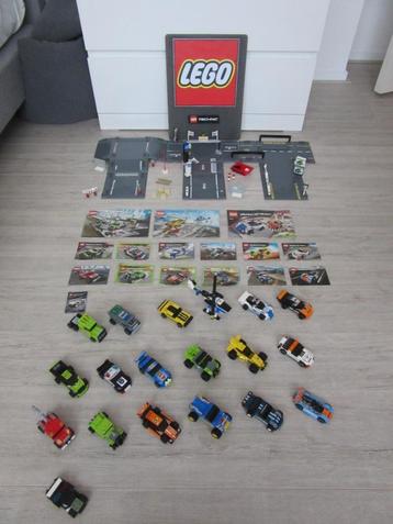 lego racers 19x met accesoires, bouwinstructies en extra cpl beschikbaar voor biedingen