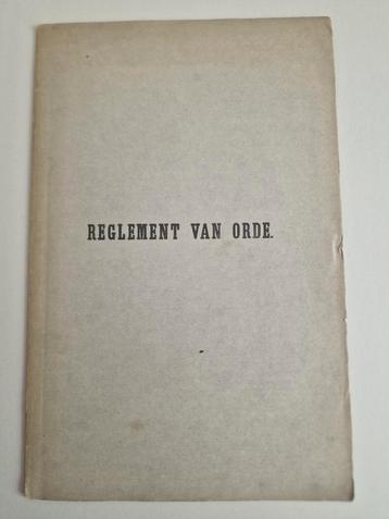 Reglement van orde  beschikbaar voor biedingen