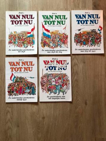 Van Nul tot Nu - stripboeken - complete serie 1 t/m 5 beschikbaar voor biedingen