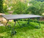 * hardsteen landelijke Tuintafel hardsteen gietijzer tafel, Ophalen