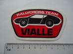 sticker oud Vialle rallycross autocross auto cross race auto, Verzenden, Zo goed als nieuw, Bedrijf of Vereniging