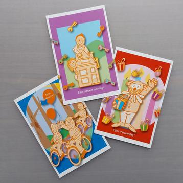 3 nieuwe kaarten: Fijne vakantie, verjaardag, nieuwe woning  beschikbaar voor biedingen