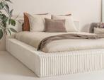 Baza opbergbed 160x200 Teddy Dream Op=Op opbergruimte, Beige, Ophalen of Verzenden, 200 cm, Stof