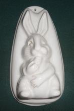 puddingvorm konijn, wit keramiek, Ophalen of Verzenden