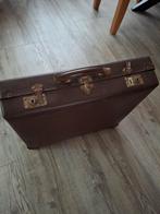 Vintage Bruine Koffer met Slot voor accordeon, Ophalen of Verzenden, Gebruikt