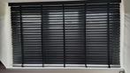Zwarte houten jaloezieën 200x120cm, Huis en Inrichting, Stoffering | Gordijnen en Lamellen, Ophalen, Zo goed als nieuw, 100 tot 150 cm