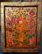 Griekse ikoon Jezus Het boom van het Leven, hand geschilderd, Antiek en Kunst, Ophalen of Verzenden