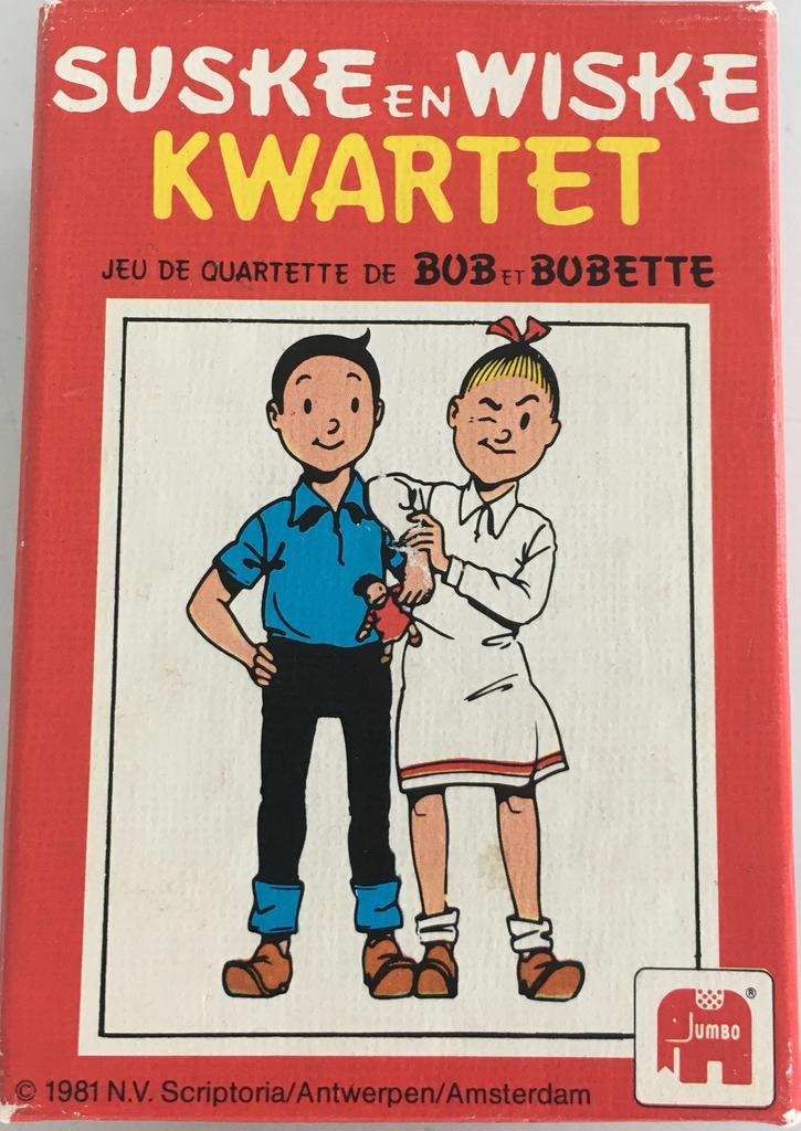Jumbo Suske en Wiske Kwartet, Verzamelen, Speelkaarten, Jokers en Kwartetten, Ophalen of Verzenden, Zo goed als nieuw, Kwartet(ten)