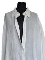 H&M katoen mousseline blouse, H&M, Wit, Maat 46/48 (XL) of groter, Nieuw