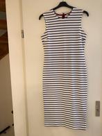 Hilfiger blauw met wit gestreepte lange mouwloze jurk maat L, Blauw, Maat 42/44 (L), Ophalen of Verzenden, Zo goed als nieuw