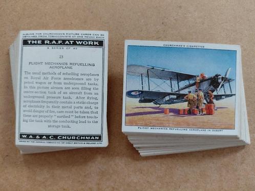 The R.A.F. at Work complete set 48 L cigarette cards 1938, Verzamelen, Militaria | Algemeen, Luchtmacht, Overige typen, Engeland