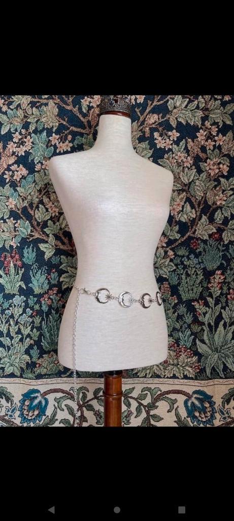 Riem ketting, Kleding | Dames, Riemen en Ceinturen, Zo goed als nieuw, Zwart, Ophalen of Verzenden