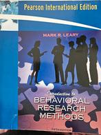 Behavioral Research Methods - Mark R. Leary, Gelezen, Ophalen of Verzenden, WO, Gamma