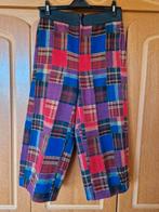 Schotse ruiten driekwart broek, handgemaakt, Kleding | Dames, Overige kleuren, Maat 46/48 (XL) of groter, Ophalen of Verzenden