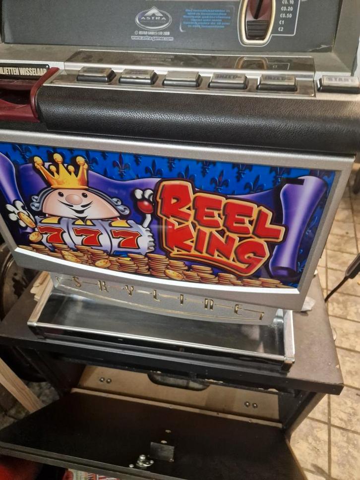 Reel King Gokkast, Verzamelen, Automaten | Gokkasten en Fruitautomaten, Gebruikt, Euro, Met sleutels, Ophalen of Verzenden