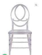 Te koop transparant stoelen, Ophalen, Zo goed als nieuw, Kunststof, Vijf, Zes of meer stoelen