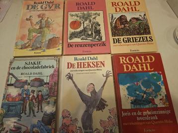 Roald Dahl - Fontein - 6 verschillende oude uitgave - boeken beschikbaar voor biedingen