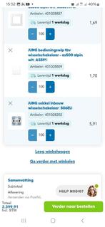 Jung as500 diverse producten, Ophalen of Verzenden, Nieuw