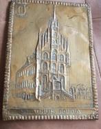 koperen plaat Latoen stadhuis Gouda, Antiek en Kunst, Ophalen, Koper