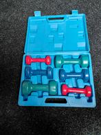 Set van 6 Dumbells in Koffer, Sport en Fitness, Fitnessmaterialen, Ophalen, Gebruikt