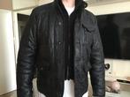 Herenjack/jas zwart echt leder maat 58, Ophalen of Verzenden, Zo goed als nieuw, Maat 56/58 (XL), Zwart