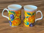 Vintage Blamoral Castle Bone China set 2 kopjes, Ophalen of Verzenden, Zo goed als nieuw, Overige stijlen, Kop(pen) en/of Schotel(s)
