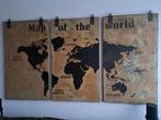 Map of the world muurdecoratie, Huis en Inrichting, Ophalen, Zo goed als nieuw