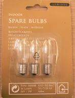 3 reserve kerstlampjes kerstverlichting 16v 3W op kaart, Diversen, Kerst, Ophalen of Verzenden, Nieuw