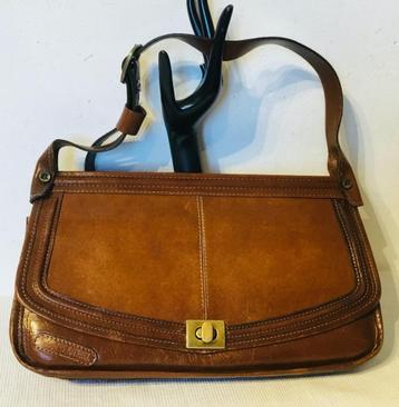 handtas, Jacques Esterel, jaren 70, leder beschikbaar voor biedingen
