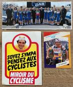 Wielrennen 3 stickers GAS-LUC SUYKERBUYK–MIROIR DU CYCLISME, Ophalen of Verzenden, Overige typen