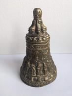 Antieke messing handbel – rijk gedecoreerd, Antiek en Kunst, Antiek | Koper en Brons, Ophalen of Verzenden