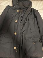 Originele Woolrich Anorak Jas Heren Zwart, Ophalen, Gedragen, Maat 48/50 (M), Zwart
