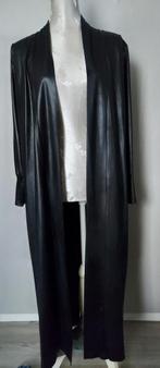 NIEUW  ZWART LANG LEDERLOOK  VEST VAN MAGNA MAAT 44/46, Kleding | Dames, Verzenden, Nieuw, Maat 42/44 (L), Zwart