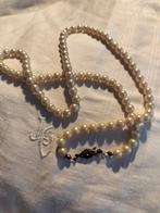 Antiek parelsnoer parel Collier zilver sluiting, Sieraden, Tassen en Uiterlijk, Kettingen, Ophalen of Verzenden, Zilver