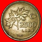 Ⰶ ATATURK 1923-1938: TURKEY 2500 LIRAS 1991 ERROR! 1991-1998, Verzenden, Midden-Oosten, Losse munt