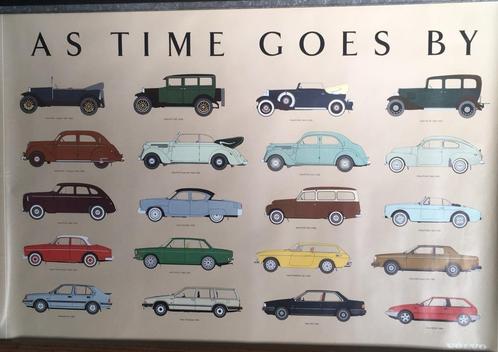 Volvo poster. As Time Goes By eerste! jaren 90 - 70 x 100 cm, Verzamelen, Automerken, Motoren en Formule 1, Nieuw, Auto's, Ophalen of Verzenden