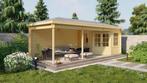 Blokhut - Tuinhuis Bertil | 44 mm | vuren onbehandeld, Verzenden, Nieuw