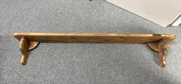 Wandplank echt hout. Sober, landelijk, brocante beschikbaar voor biedingen