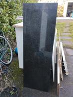 Gratis stenen werkbladen/aanrechtbladen, Huis en Inrichting, Keuken | Keukenelementen, Ophalen, Gebruikt, Zwart, Minder dan 100 cm