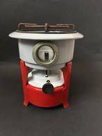 1-Pits Rood / Grijs Petroleumstel, Antiek en Kunst, Antiek | Emaille, Ophalen of Verzenden