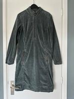 Corduroy jurk, grijs-groen met ritsdetails, maat 40, Kleding | Dames, Jurken, Groen, Maat 38/40 (M), Ophalen of Verzenden, Onder de knie
